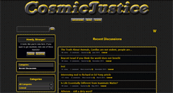 Desktop Screenshot of cosmicjustice.org